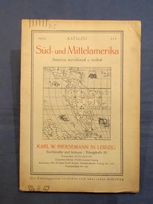 Bild des Verkufers fr Katalog 515: Sd- und Mittelamerika. zum Verkauf von Das Konversations-Lexikon