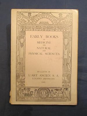 Seller image for Bulletin No. 9: Early Books on Medicine and Natural and Physical Sciences. for sale by Das Konversations-Lexikon