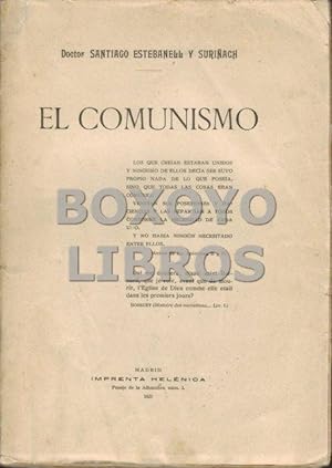 El comunismo. Ideario de las conferencias pronunciadas en el Ateneo de Madrid. Ideario de las con...
