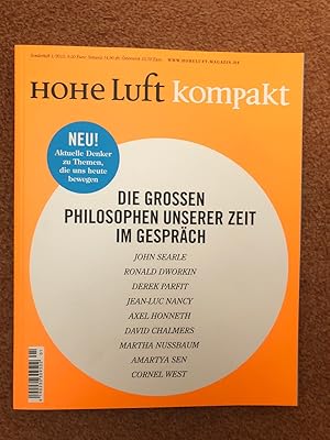 Die grossen Philosophen unserer Zeit im Gespräch John Searle Ronald Dworkin Derek Parfit Jean-Luc...