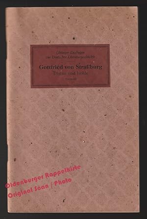 Bild des Verkufers fr Tristan und Isolde: In Auswahl (1949) - Straburg,Gottfried von zum Verkauf von Oldenburger Rappelkiste