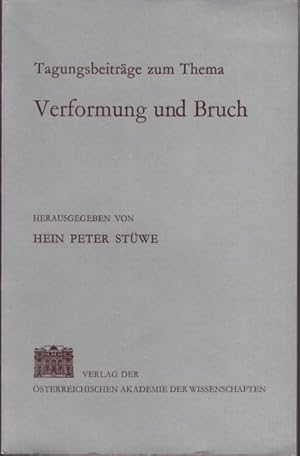 Bild des Verkufers fr Tagungsbeitrge zum Thema Verformung und Bruch gehalten beim Kolloquium d. Ges. zur Frderung d. Metallforschung am 16. u. 17. Oktober 1980 in Leoben - Stwe, Hein Peter [Hrsg.] zum Verkauf von Oldenburger Rappelkiste