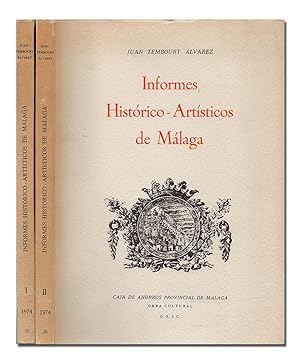 Seller image for Informes histrico-artsticos de Mlaga. [2 TOMOS]. for sale by Librera Berceo (Libros Antiguos)