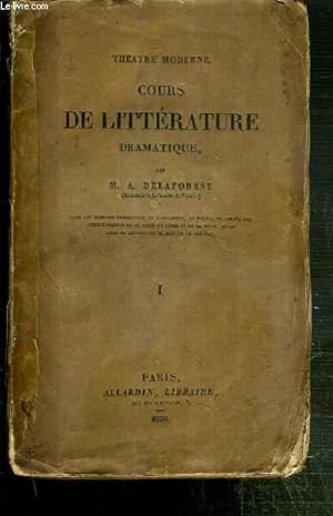 Bild des Verkufers fr THEATRE MODERNE - COURS DE LITTERATURE DRAMATIQUE - TOME I. zum Verkauf von Le-Livre