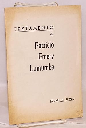 Testamento de Patricio Emery Lumumba