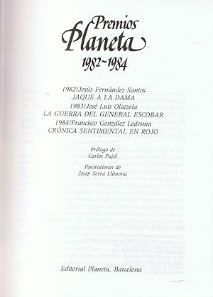Seller image for JAQUE A LA DAMA * LA GUERRA DEL GENERAL ESCOBAR * CRNICA SENTIMENTAL EN ROJO for sale by Librera Torren de Rueda