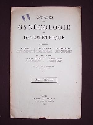 Annales de gynécologie et d'obstétrique - Extrait