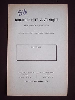 Image du vendeur pour Sur le dveloppement prcoce de filaments axiles dans les spermatocytes de premier ordre mis en vente par Librairie Ancienne Zalc