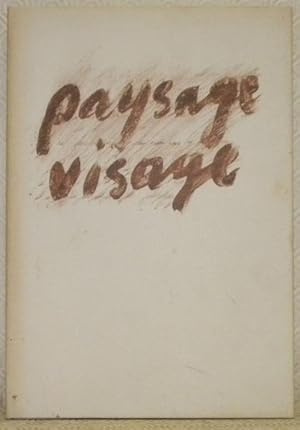 Seller image for Paysage Visage. for sale by Bouquinerie du Varis