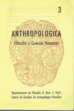 Revista Anthropologica, nº 3. Filosofía y Ciencias Humanas.