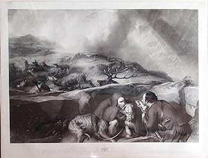 Seller image for The Drive: Shooting deer on the pass; scene in the Black Mount, Glen-Urchy Forest. for sale by Arader Galleries - AraderNYC