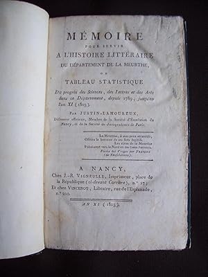 Image du vendeur pour Socit des sciences de Nancy 1803-1809 mis en vente par Librairie Ancienne Zalc