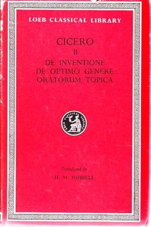 Immagine del venditore per Cicero II: De Inventione: De Optimo Genere Oratorum: Topica venduto da Goulds Book Arcade, Sydney