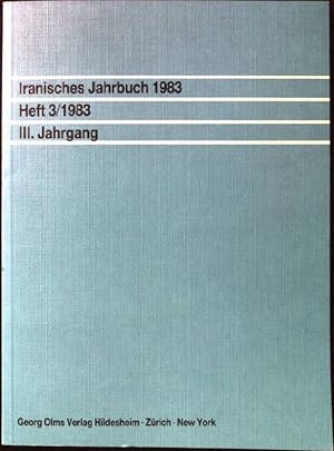 Bild des Verkufers fr Iranisches Jahrbuch. Heft 3/1983. III. Jahrg. zum Verkauf von books4less (Versandantiquariat Petra Gros GmbH & Co. KG)