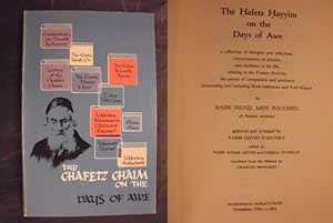 Bild des Verkufers fr The Hafetz Hayyim on the Days of Awe zum Verkauf von Buchantiquariat Uwe Sticht, Einzelunter.