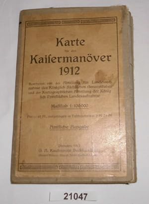 Image du vendeur pour Karte fr das Kaisermanver 1912 mis en vente par Versandhandel fr Sammler