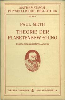 Immagine del venditore per Theorie der Planetenbewegung. Mit 14 Figuren im Text. venduto da Antiquariat Weinek