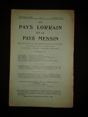 Image du vendeur pour Le Pays lorrain et le Pays messin - N3 1911 mis en vente par Librairie Ancienne Zalc