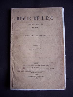 Revue de l'Est - Janvier-Février 1865
