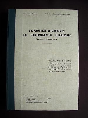 L'exploration de l'abdomen par échotomographie ultrasonore