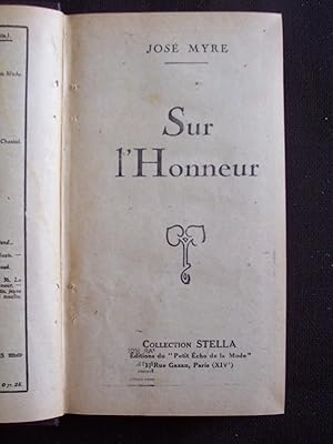 Imagen del vendedor de Sur l'honneur - La petiote a la venta por Librairie Ancienne Zalc