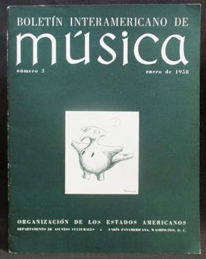 Boletín Interamericano De Música, Número 3, Enero De 1958