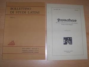 2 TITELN v. G. LIEDBERG: "I MOTIVI PRINCIPALI DELL` ELEGIA AUGUSTEA" aus Prometheus Rivista quadr...