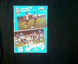 Europapokal-Programmheft: Southampton FC - Hamburger SV. 19.09.1984. UEFA-Cup 1984/85 first round...