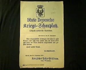 56te Depesche vom Kriegs-Schauplatz. 28. September 1870.