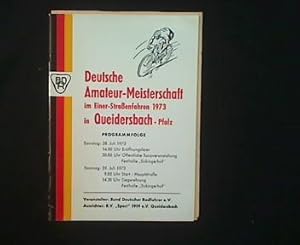 Radsport-Programm Deutsche Amateur-Meisterschaft im Einer-Straßenfahren 1973 in Queidersbach-Pfal...