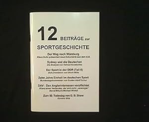 Bild des Verkufers fr Beitrge zur Sportgeschichte. Heft 12 / 2001. zum Verkauf von Antiquariat Matthias Drummer