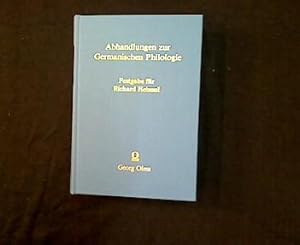 Imagen del vendedor de Abhandlungen zur germanischen Philologie. Festgabe fr Richard Heinzel a la venta por Antiquariat Matthias Drummer