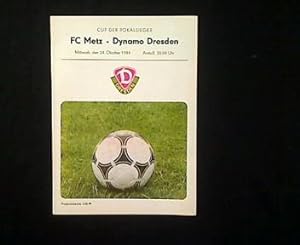 Europapokal-Programmheft: Dynamo Dresden - FC Metz. 24.10.1984. Cup der Pokalsieger.