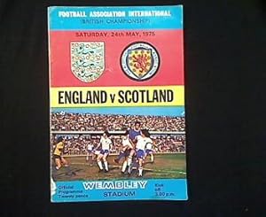 England versus Scotland. Official Programme. British Championship. Saturday, 24th May 1975. Wembl...