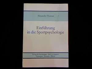 Seller image for Einfhrung in die Sportpsychologie. for sale by Antiquariat Matthias Drummer