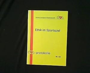 Imagen del vendedor de Ethik im Sportspiel. 2. Tagung der Arbeitsgruppe Sportphilosophie vom 08. bis 10. Dezember 1988 in Blaubeuren. a la venta por Antiquariat Matthias Drummer