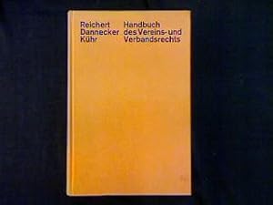 Bild des Verkufers fr Handbuch des Vereins- und Verbandsrechts. zum Verkauf von Antiquariat Matthias Drummer