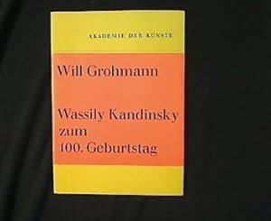 Bild des Verkufers fr Wassily Kandinsky zum 100. Geburtstag. zum Verkauf von Antiquariat Matthias Drummer