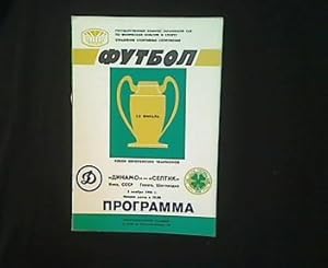 Europapokal-Programmheft: Dynamo Kiew - Celtic Glasgow. 05.11.1985. Europapokal der Landesmeister...