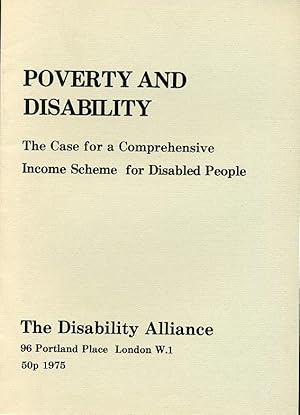 Seller image for Poverty and Disability for sale by Godley Books