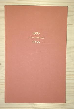 Bild des Verkäufers für Chronik der Schriftgiesserei D. Stempel AG Frankfurt a. M. - Sechzig Jahre im Dienste der Lettern zum Verkauf von BuchKultur Opitz