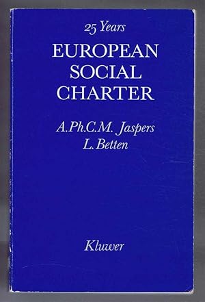 Seller image for 25 Years European Social Charter for sale by Bailgate Books Ltd