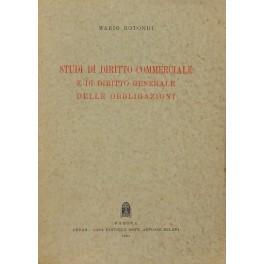 Seller image for Studi di diritto commerciale e di diritto generale delle obbligazioni for sale by Libreria Antiquaria Giulio Cesare di Daniele Corradi