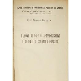 Imagen del vendedor de Lezioni di diritto amministrativo e di diritto contabile pubblico a la venta por Libreria Antiquaria Giulio Cesare di Daniele Corradi