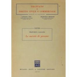 Bild des Verkufers fr Le societ di persone. Societ in genere. Societ semplice. Societ in nome collettivo. Societ in accomandita semplice zum Verkauf von Libreria Antiquaria Giulio Cesare di Daniele Corradi