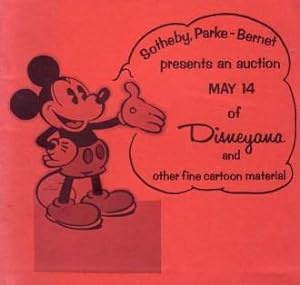 Seller image for SOTHEBY, PARKE-BERNET PRESENTS AN AUCTION MAY 14 OF DISNEYANA AND OTHER FINE CARTOON MATERIAL (SALE 40) for sale by Arcana: Books on the Arts