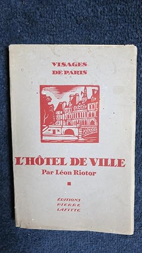 Imagen del vendedor de L'Htel de Ville. a la venta por PARIS-LIBRIS