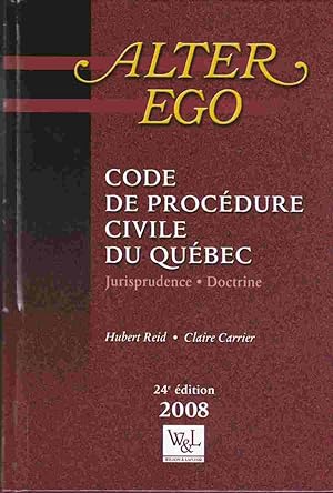 Bild des Verkufers fr Code De Procdure Civile Du Qubec: Jurisprudence Et Doctrine 2008 zum Verkauf von Riverwash Books (IOBA)