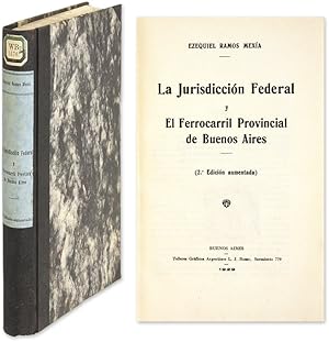 Seller image for La Jurisdiccion Federal y el Ferrocarril Provincial de Buenos Aires for sale by The Lawbook Exchange, Ltd., ABAA  ILAB