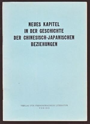 Neues Kapitel in der Geschichte der chinesisch-japanischen Beziehungen